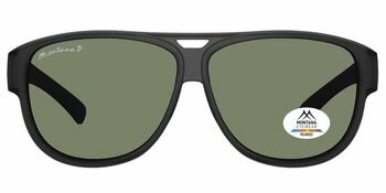 Overzetbril Montana eyewear Aviator black