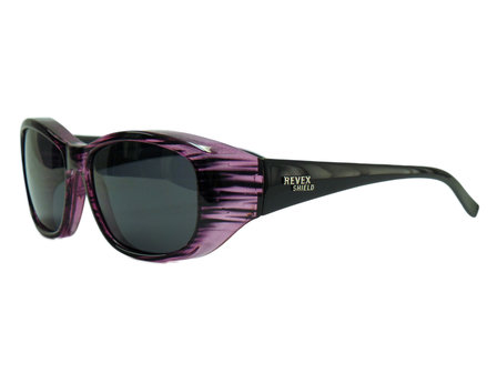Fitover Overzetzonnebril Sonnen Überbrillen Shield Plus Purple (model: POL500)