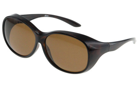 Fitover Overzetzonnebril, Sonnen&uuml;berbrille Lady Havanna