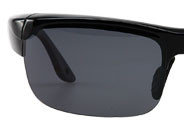  Fitover Overzetzonnebril Sonnen &uuml;berbrille Semi black front 