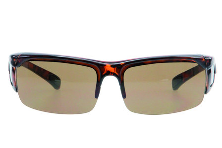 Fitover Overzetzonnebril Sonnen&uuml;berbrille Casual Semi havanna