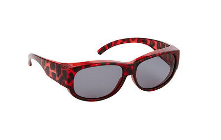 Fitover Overzetzonnebril, Sonnen&uuml;berbrille Retro Tortoise Red (model: 9181-02)