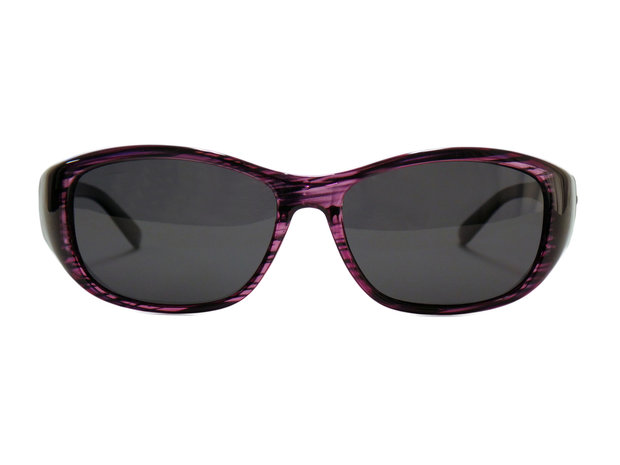Overzet zonnebril Sonnen Überbrillen Shield Plus Purple (model: POL500)