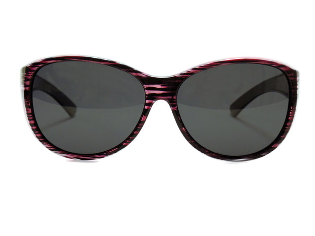 Overzet zonnebril rond Sonnen Überbrillen Shield Plus Purple (Model: POL506)