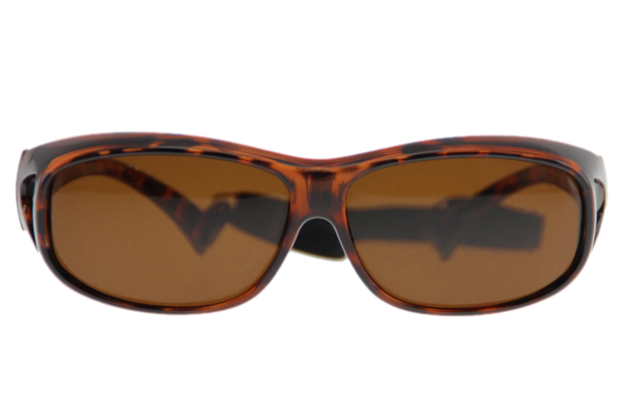 Fitover sunglasses Overzet zonnebril Sonnen Überbrillen Sun & Snow front